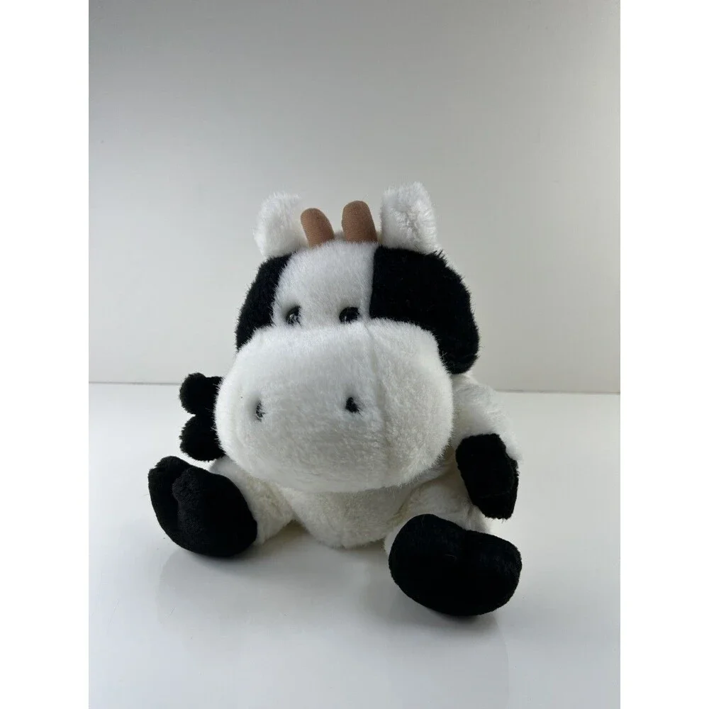 DGE Snuggie Hand Puppet Cow Toy Plush Vintage 1999 Stuffed Animal 9